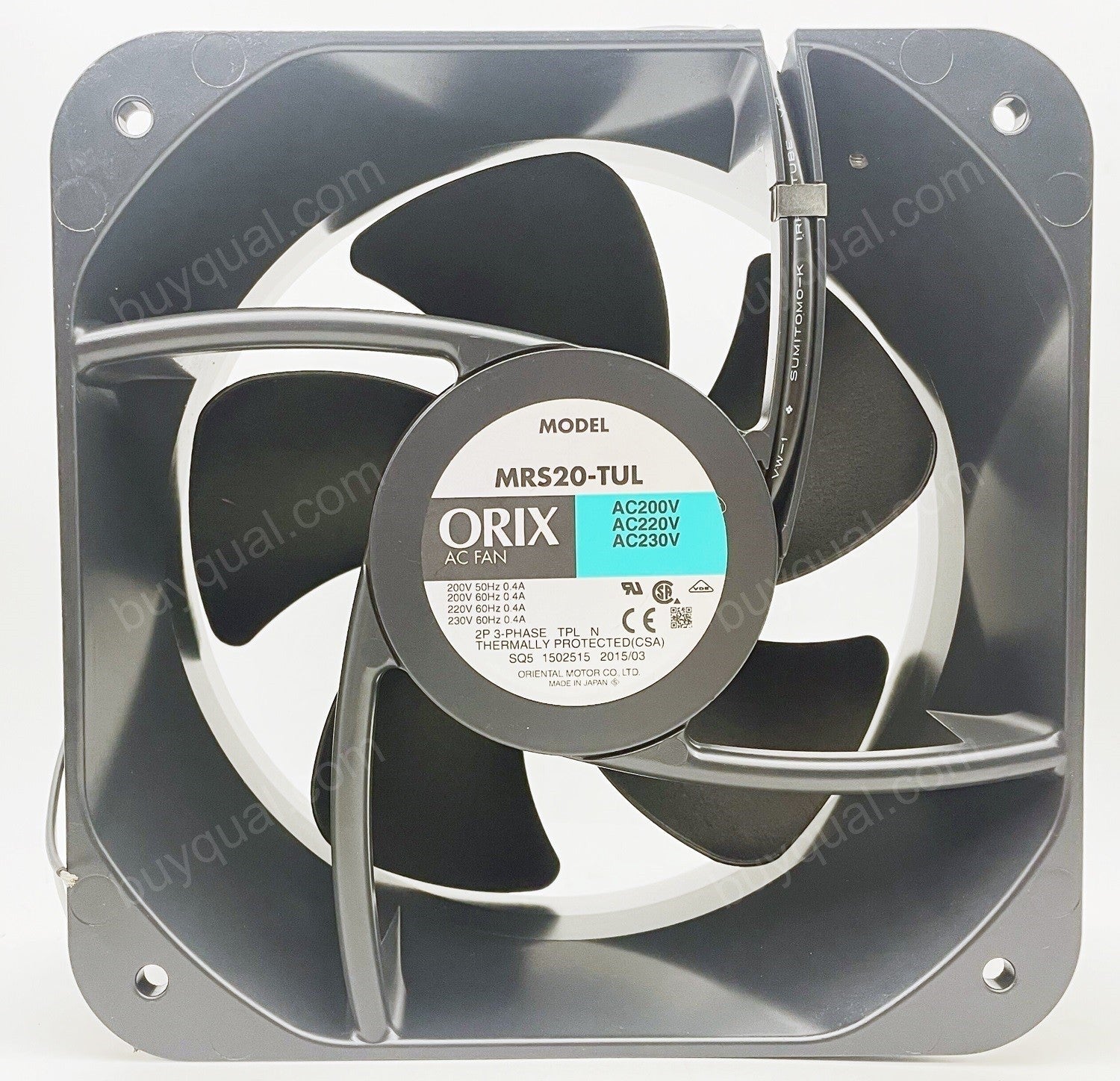 ORIX MRS20-DUL MRS20-TUL 200/230V 0.4/0.5A  Cooling Fan ORIX MRS20-DUL MRS20-TUL 200/230V 0.4/0.5A  Cooling Fan